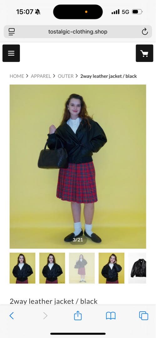 ジャケット・アウター 2way leather jacket / black