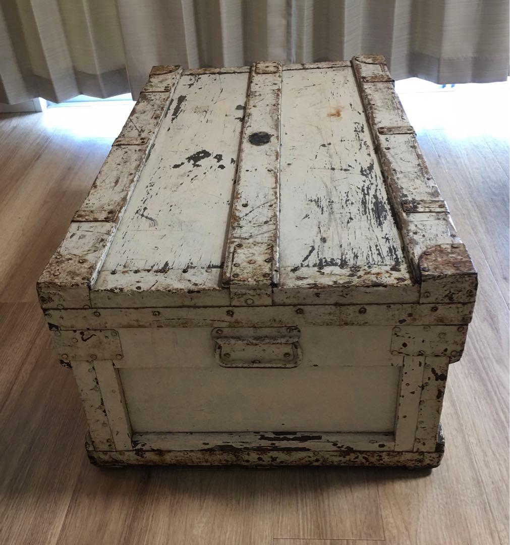 イギリス直輸入アンティーク　ブランケットボックス