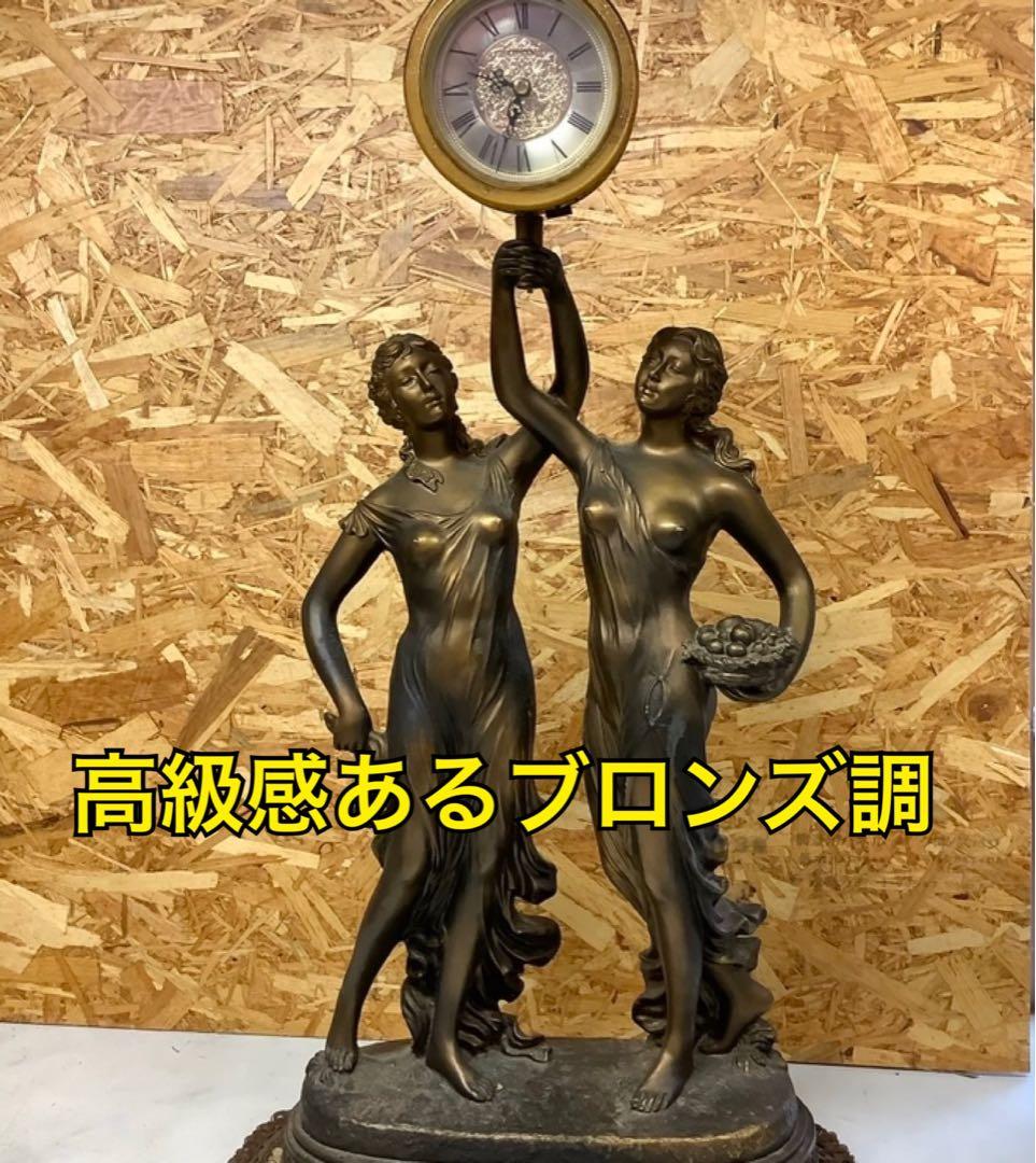 ブロンズ調置き時計4RP614Aアンティーク（Q-38)