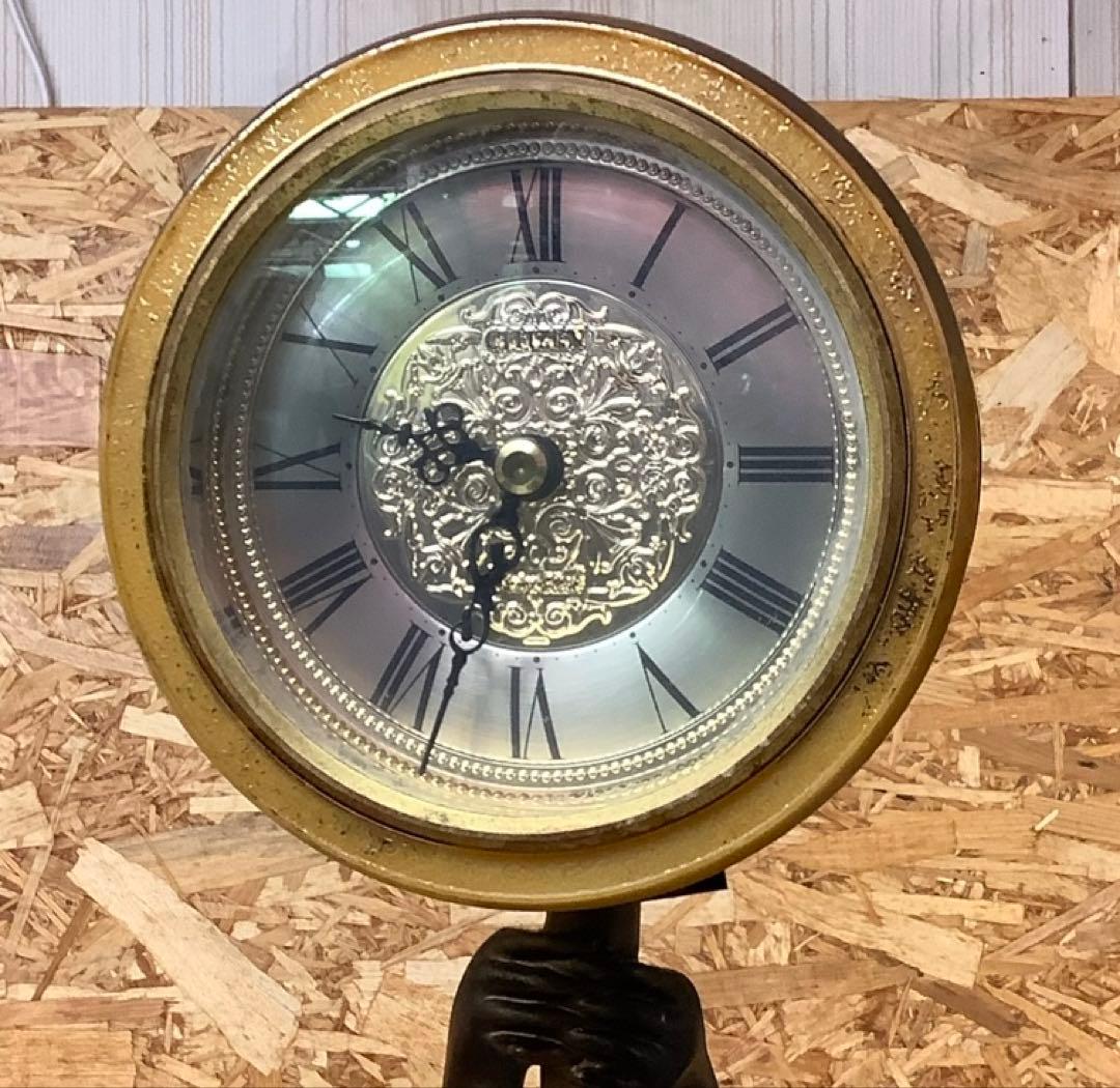 ブロンズ調置き時計4RP614Aアンティーク（Q-38)