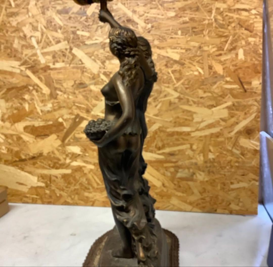 ブロンズ調置き時計4RP614Aアンティーク（Q-38)