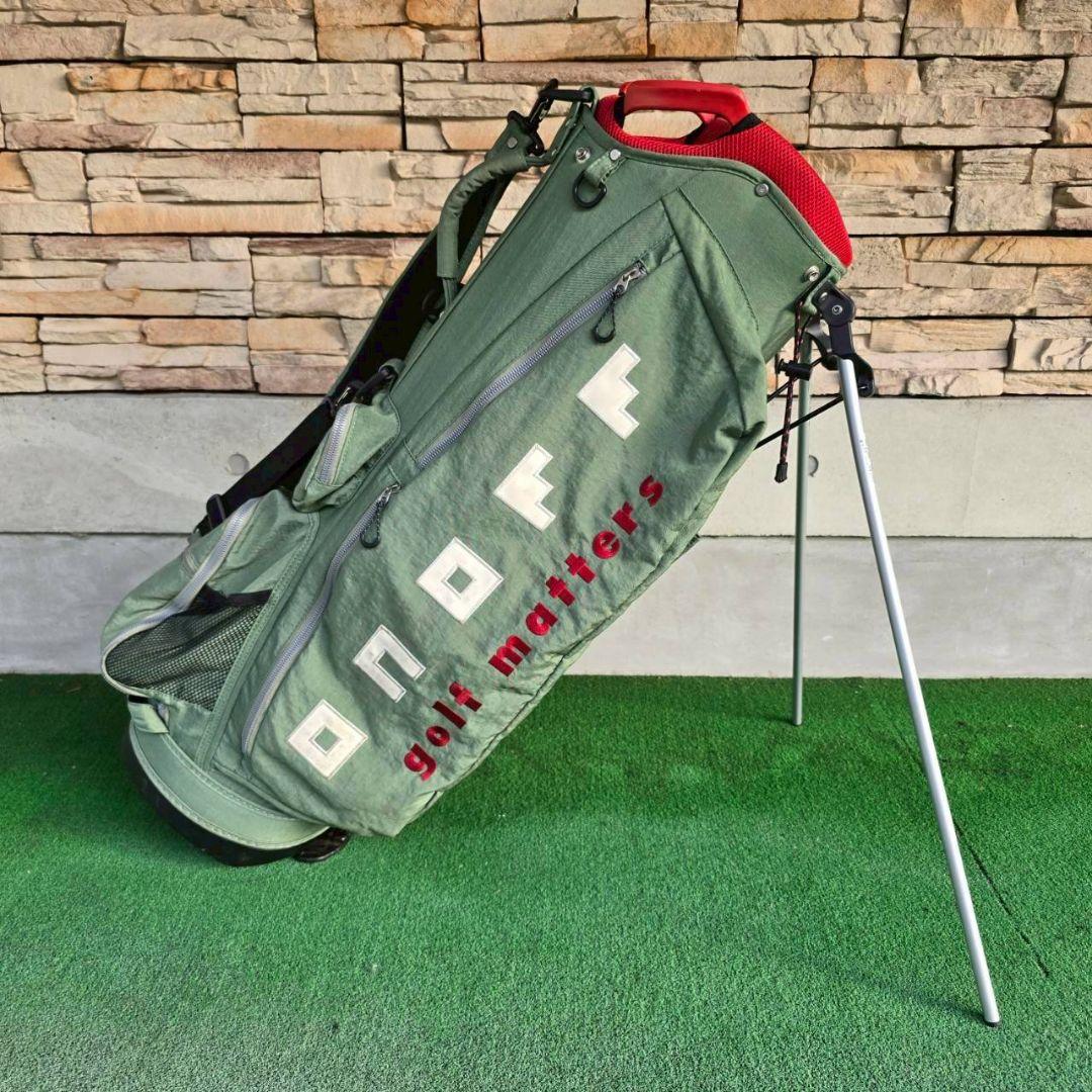 ONOFF スタンド式キャディバッグ グリーン