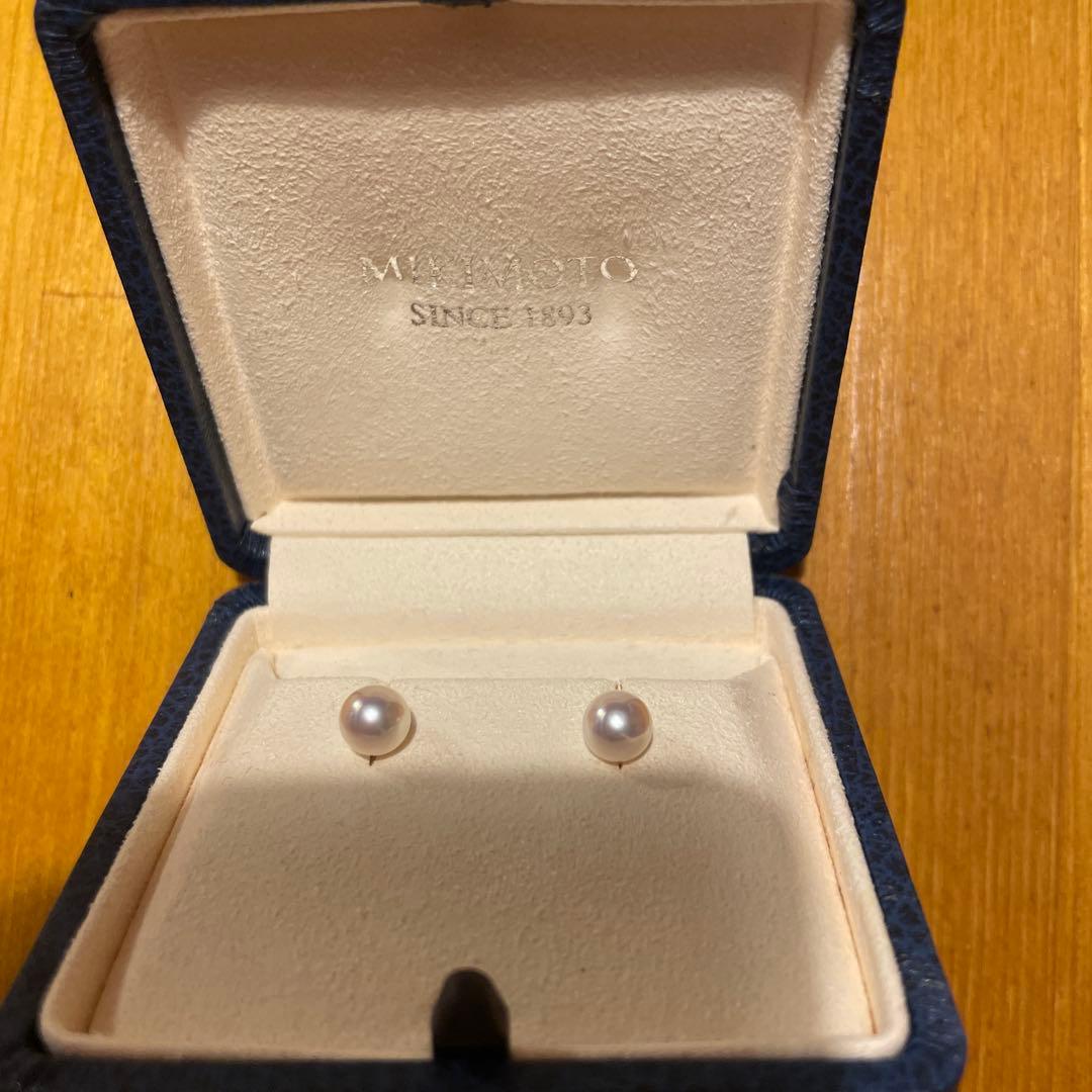 【美品7mm】MIKIMOTO あこや真珠ピアス