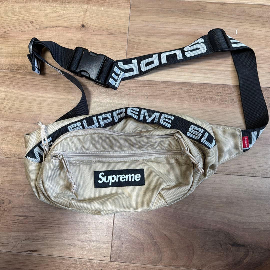 希少　美品　Supreme シュプリーム Waist Bag Tan ベージュ