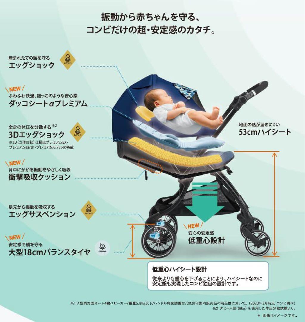 スゴカルSwitch plus エッグショック XL コンビ製ベビーカー