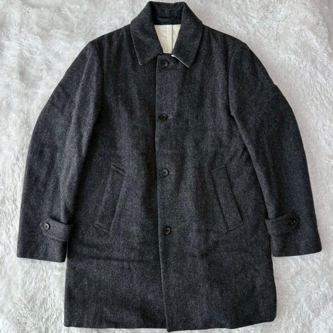 トゥモローランド ヘリンボーン ステンカラーコート ロング XL キルティング