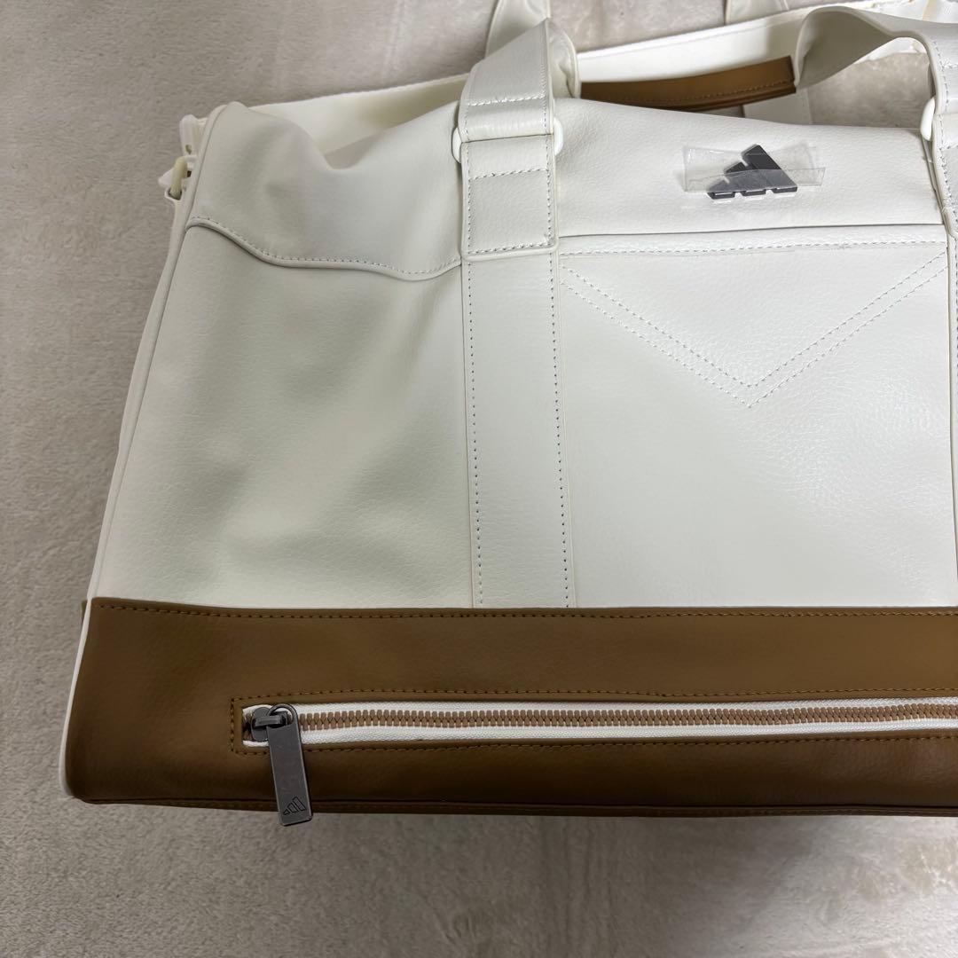 未使用adidas Golfアディダスゴルフ 合成皮革 ボストンバッグ　ベージュ