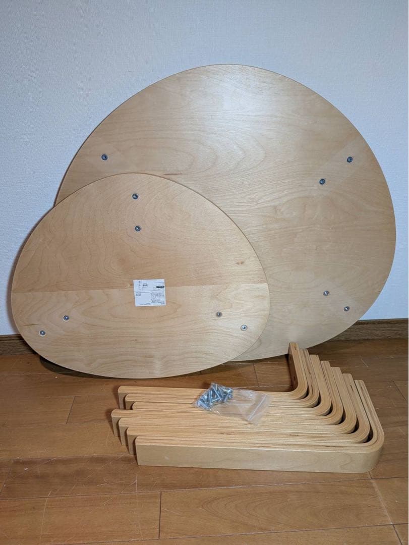 ■送料込■IKEA スヴァルスタ ネストテーブル ローテーブル 木製家具机デスク