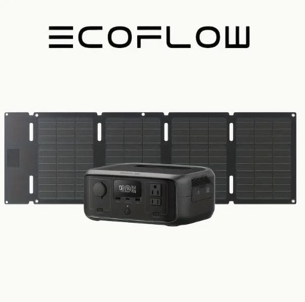 EcoFlow  3 ポータブル電源 45Wソーラーパネルセット