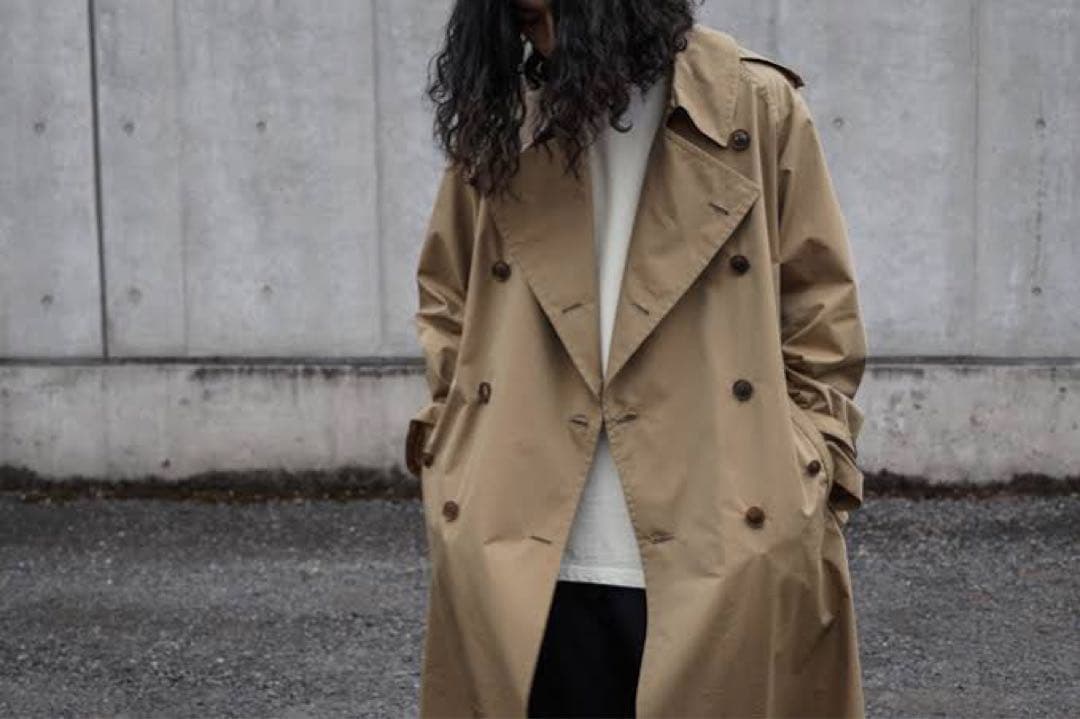 ジャケット・アウター AURALEE Finx Polyester Big Trench Coat