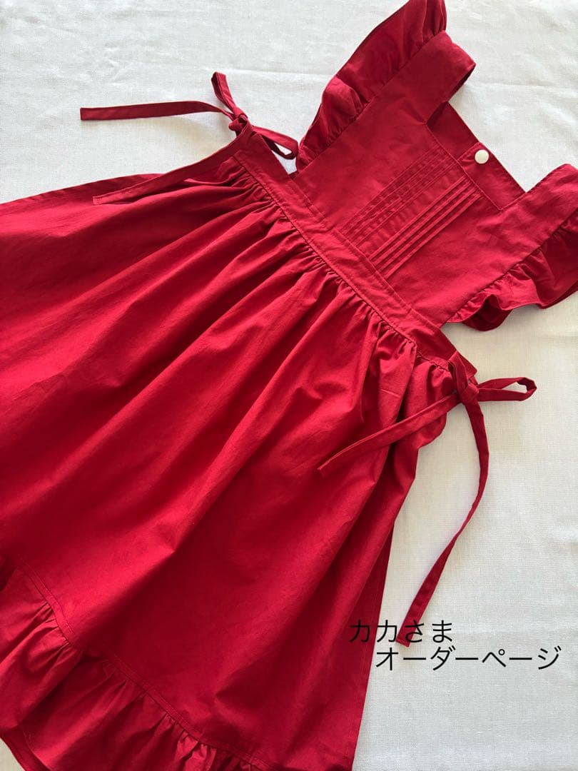 カカさま　オーダーページ　被布エプロン　エプロンワンピース エプロン