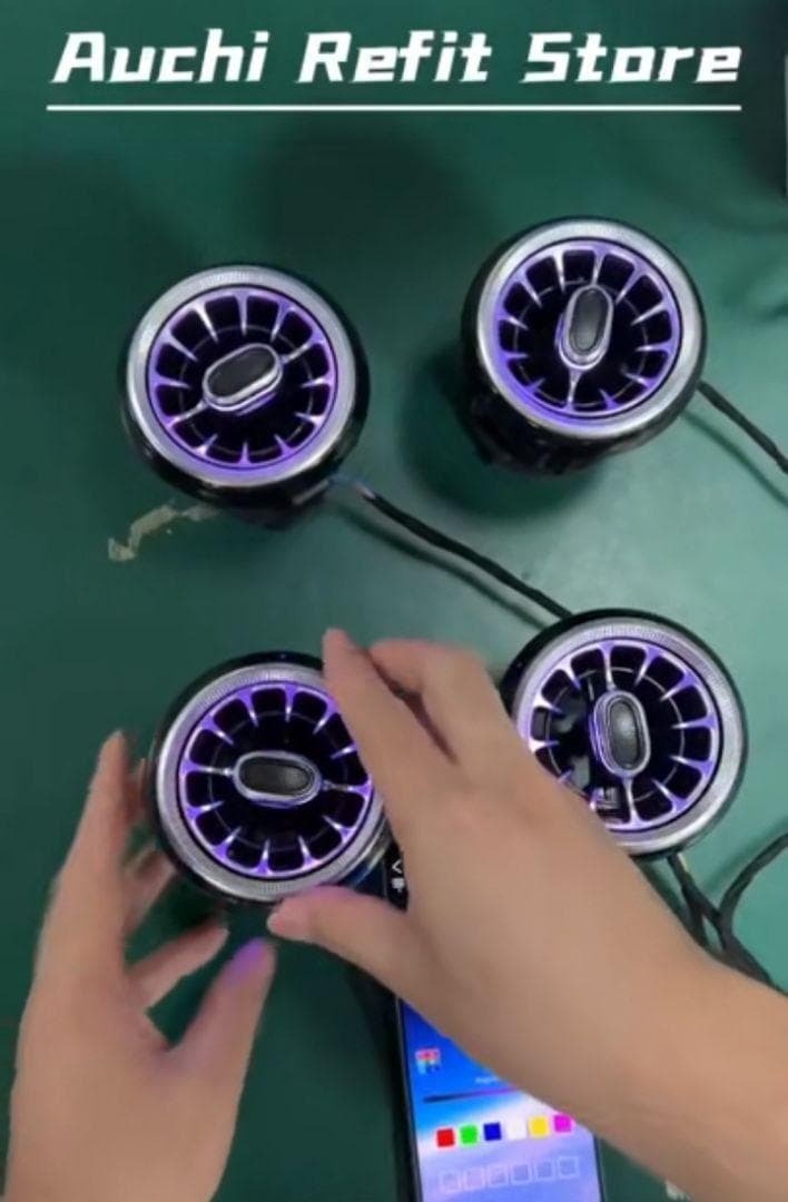 Audi A3エアベント用 LEDアンビエントライトセット(2004-2020)