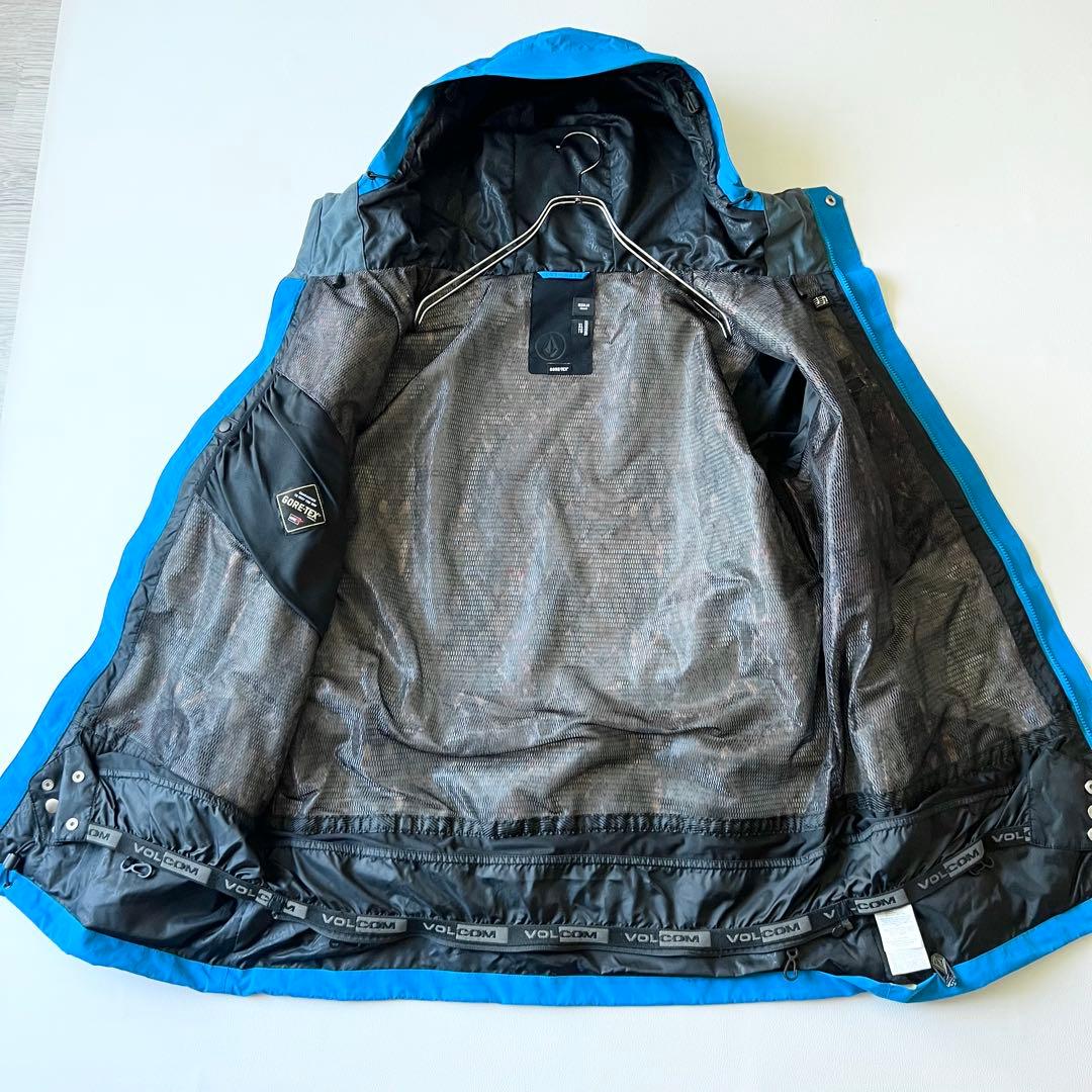 3257【タグ付き】ボルコム　ジャケット ゴアテックス メンズ　青　XL　スノボ