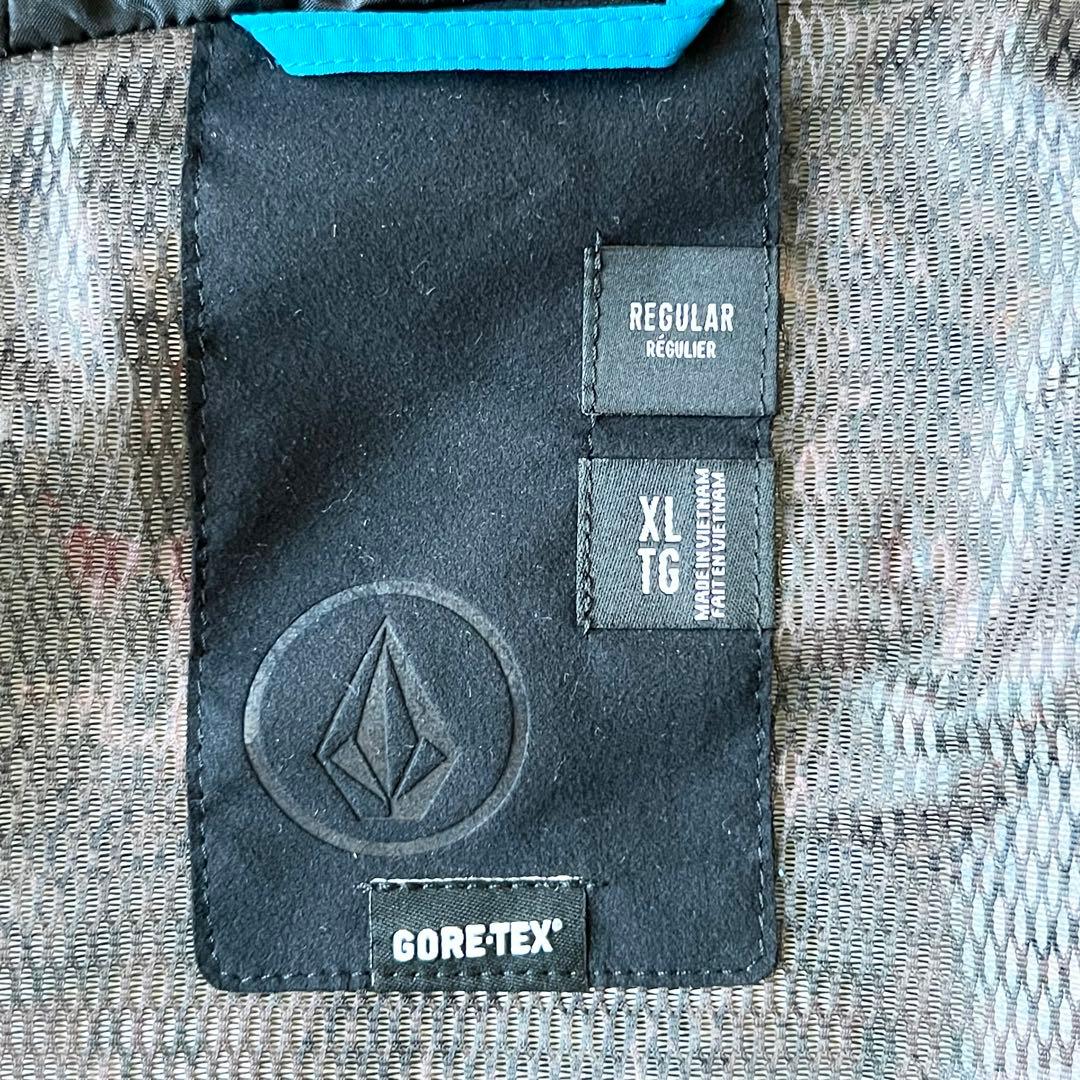 3257【タグ付き】ボルコム　ジャケット ゴアテックス メンズ　青　XL　スノボ