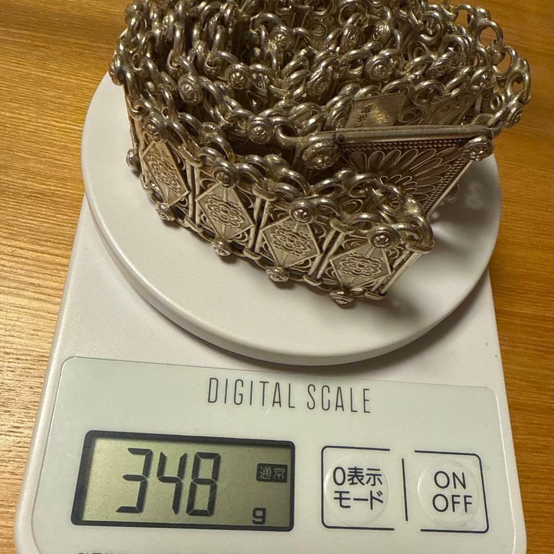 925シルバー 手工芸品 約80cmのベルト