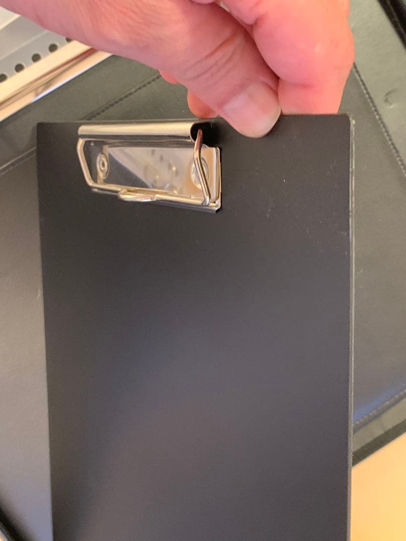 アシュフォード A4オーバーサイズ ダブルジッパー ドキュメントケース 黒