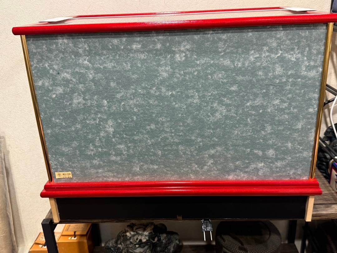 【送料込み】美品★ お雛様　雛人形　渡辺人形　木製　桃の節句　ガラスケース