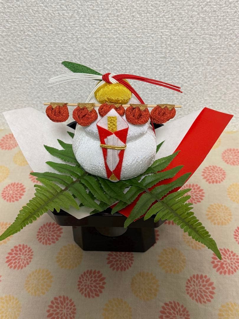お正月飾り ちりめん細工 鏡餅