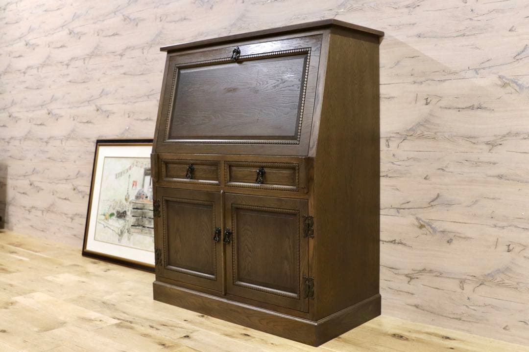 GMGH456○神戸家具 神戸洋家具 伊藤家具 ライティングビューロー デスク