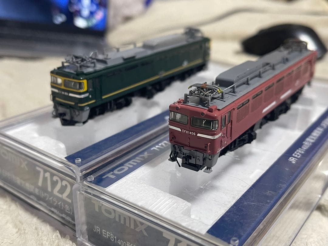ハ*ー様 TOMIX EF81 トワイライト色& 貨物 400番台 (小加工)