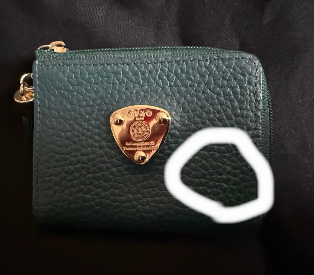 出品2/8まで！ATAO限定「ボタニカルグリーン」折財布　⭐︎waltz(ワルツ)