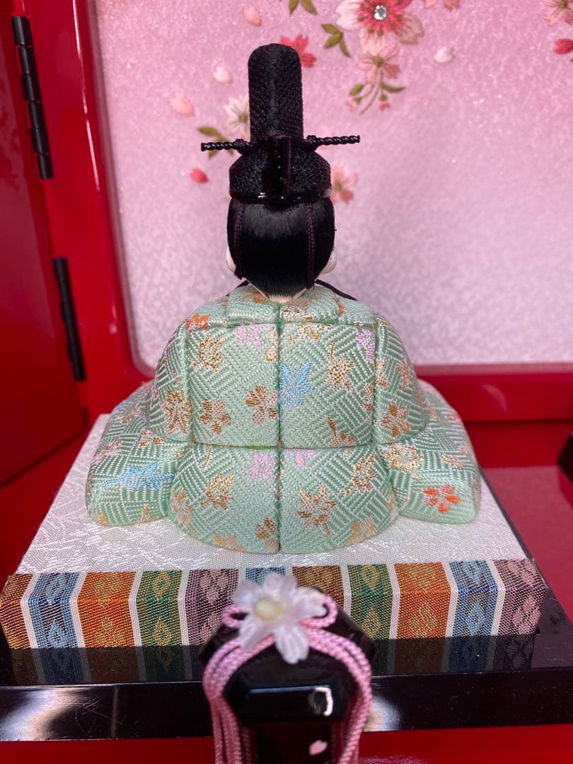 東京久月監製　雛人形　一秀作　江戸木目込人形　親王五人飾り(三人官女付)二段飾り