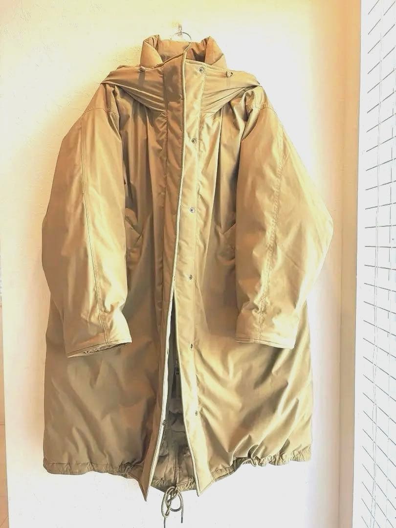 Spick & Span 撥水フーデッドダウンコート　38 ベージュ