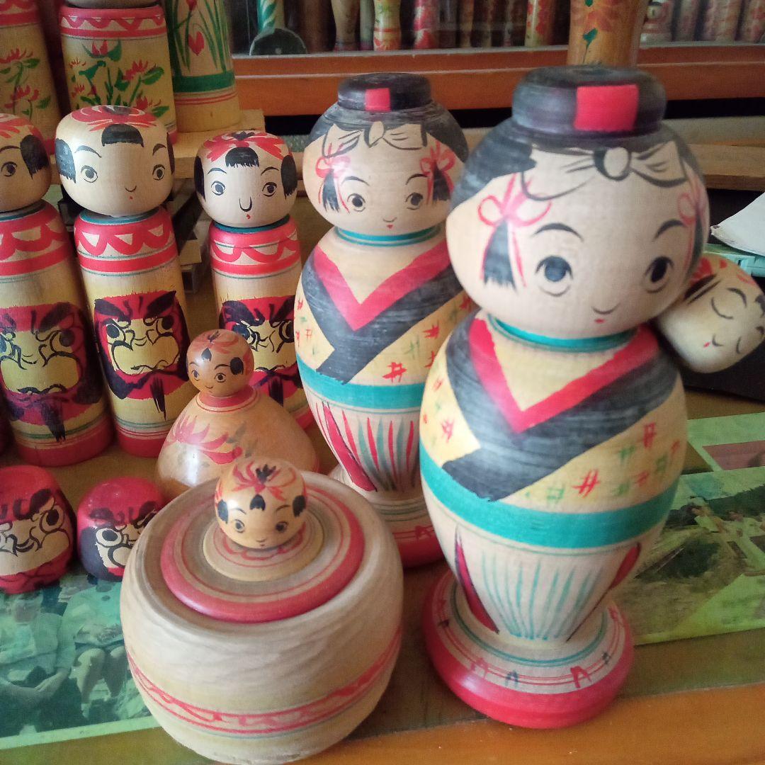 e7伝統こけし！阿部進矢15本常吉28本