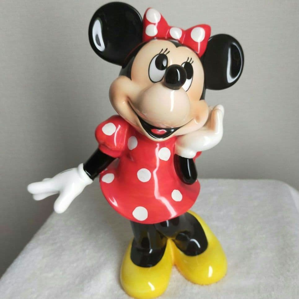 ディズニーインテリア　ミニーマウス　陶製オブジェ　置物