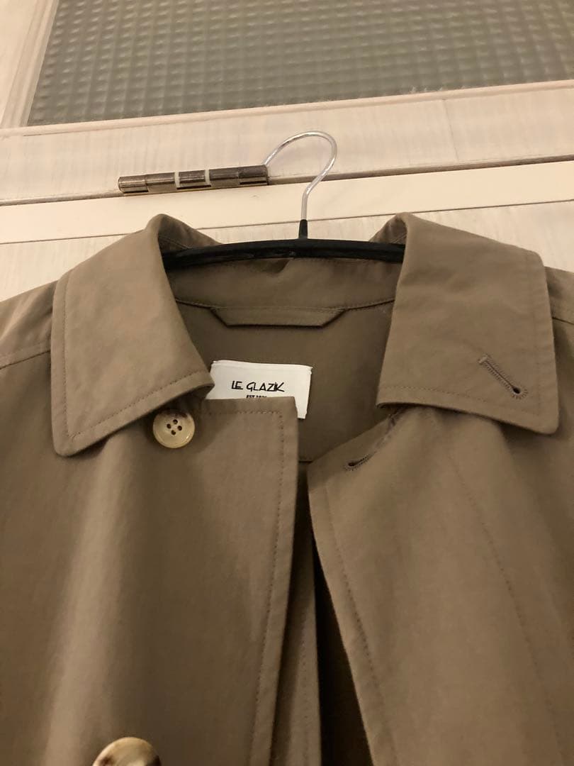 LE GLAZIK コットンツイルフレアバルマカンコート　36　ステンカラー