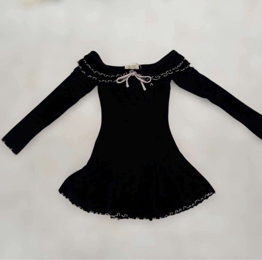 ワンピース andmary Betty frill mini dress