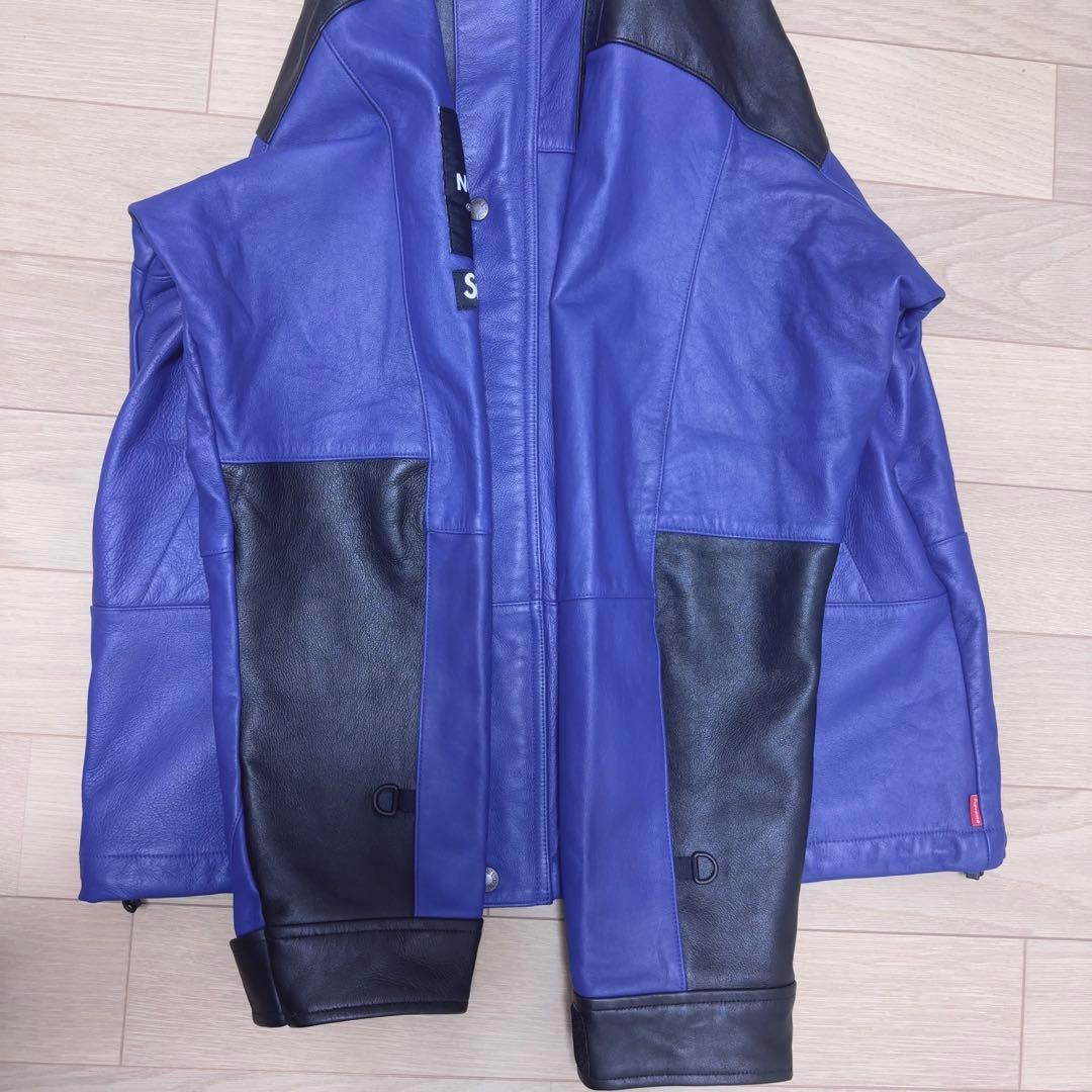 シュプリーム　ノースフェイス　レザー　マウンテンパーカ　M
