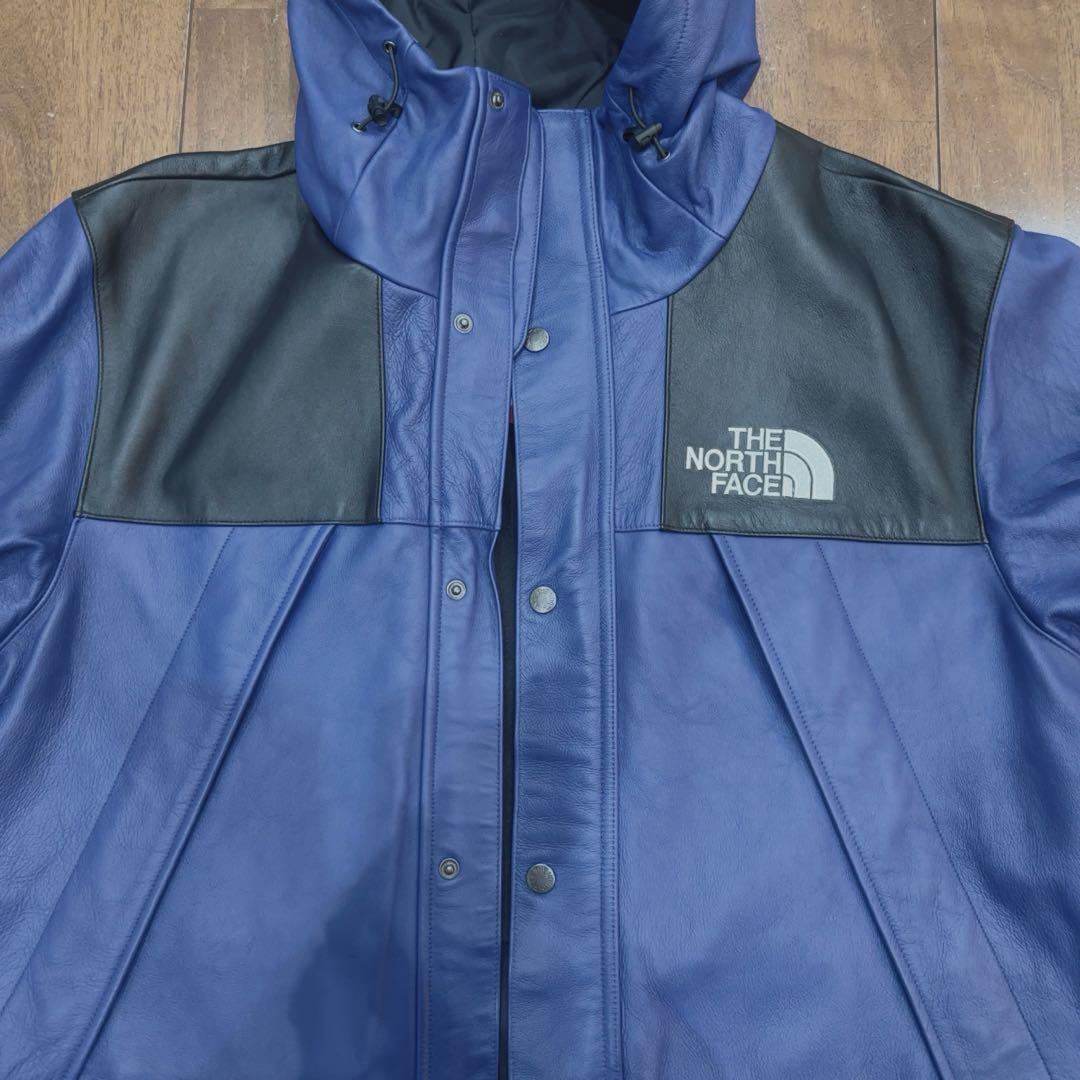 シュプリーム　ノースフェイス　レザー　マウンテンパーカ　M