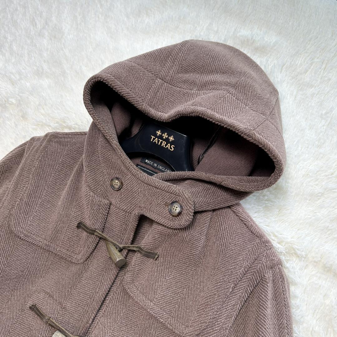 美品✨グローバーオール キングストン ダッフルコート ヘリンボーン L相当 茶