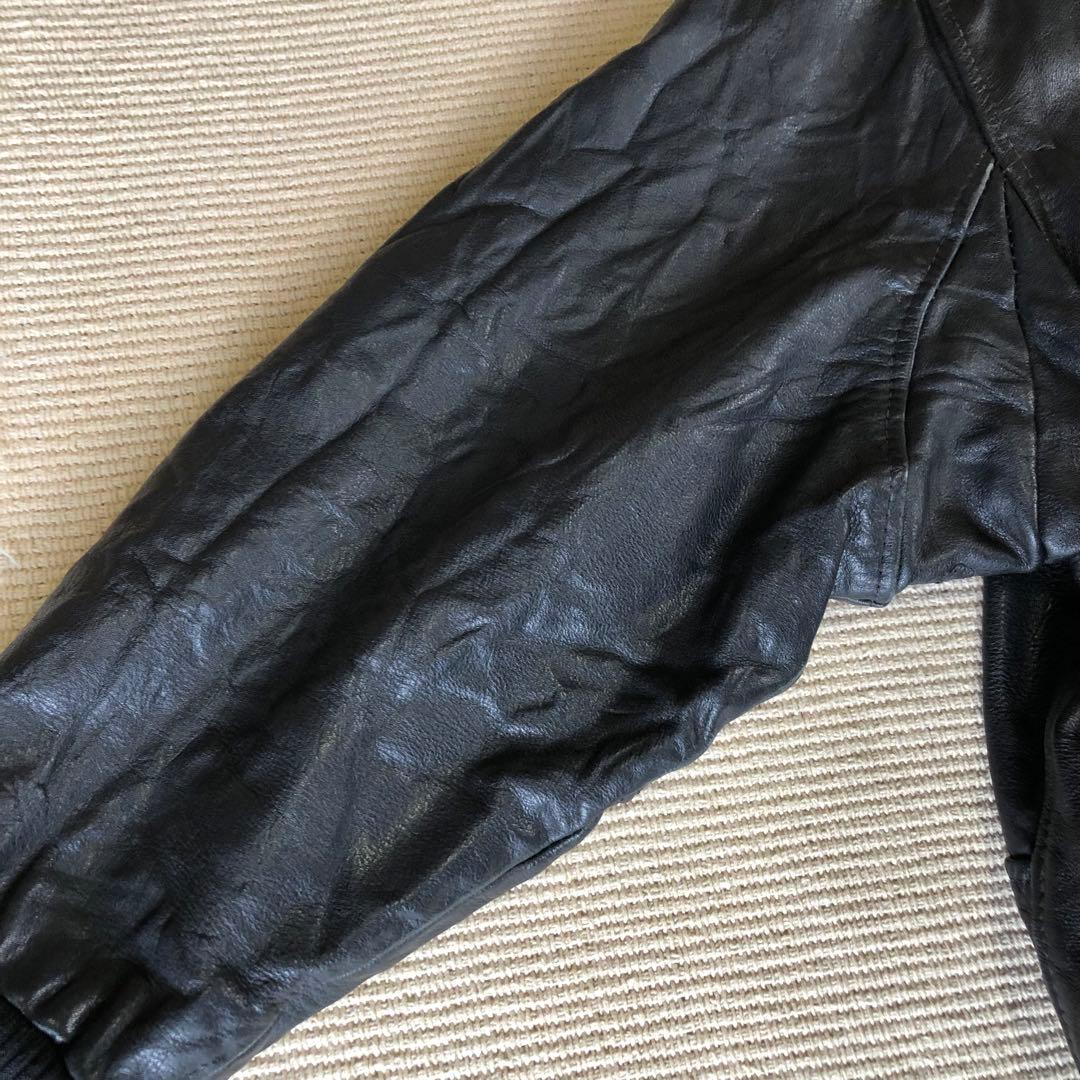 WINCH KIABI レザーフライトジャケット G-1 A-2 牛革 ライナー