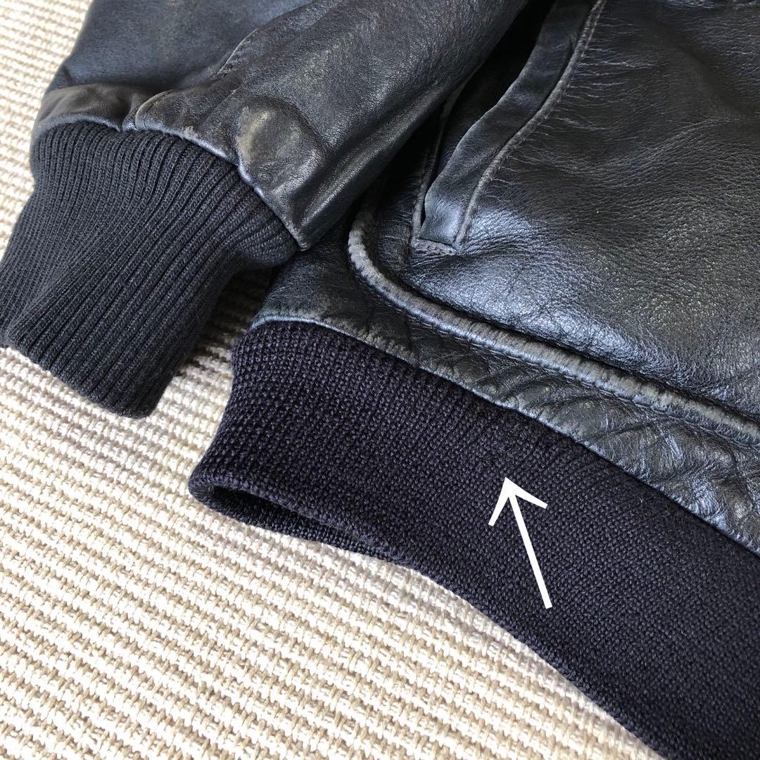 WINCH KIABI レザーフライトジャケット G-1 A-2 牛革 ライナー