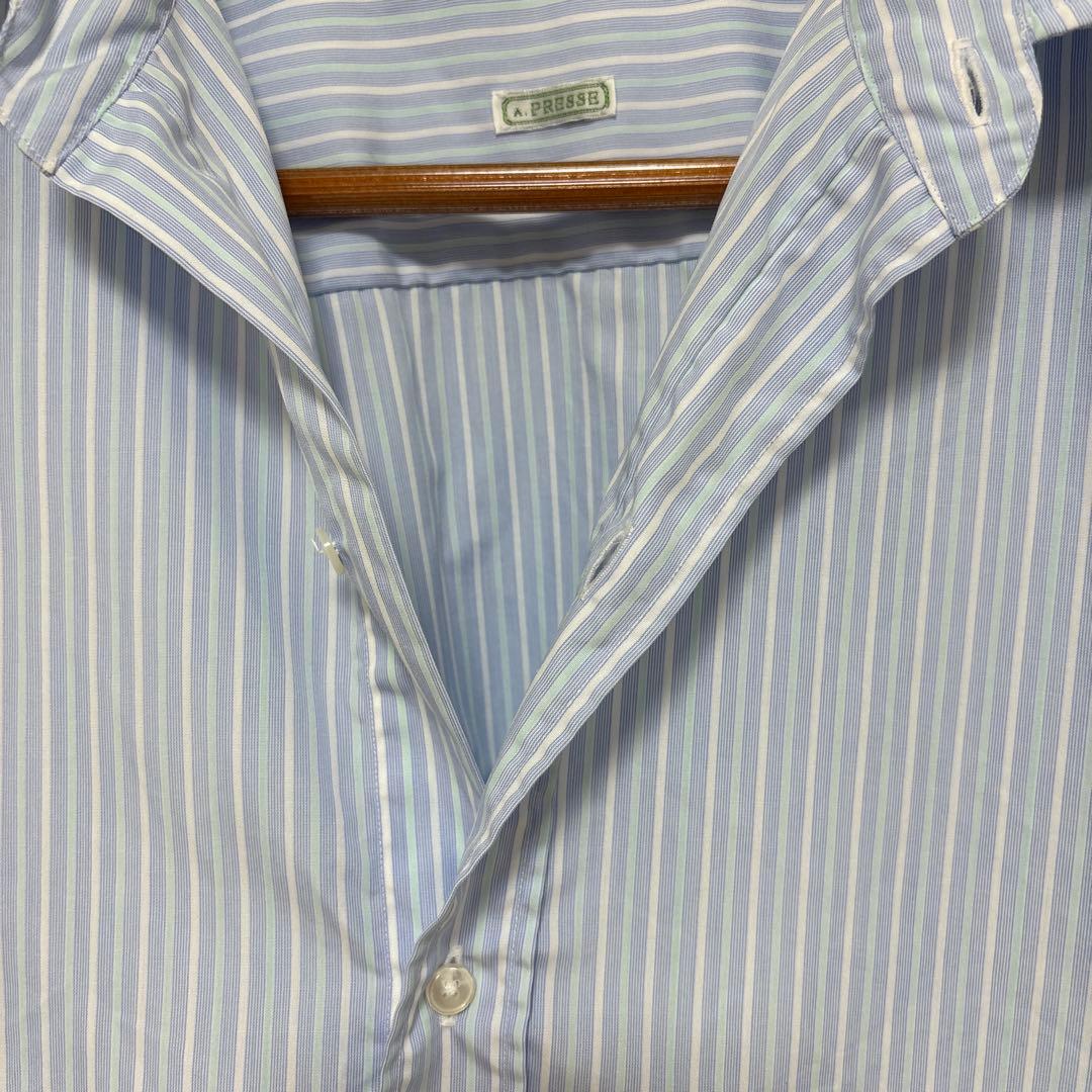 トップス a.pressee Regular Collar Shirt stripe