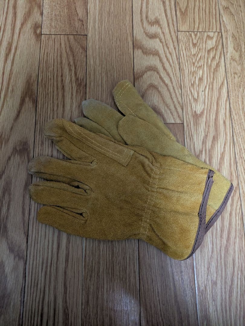 スエード イエロー キャンプグローブ