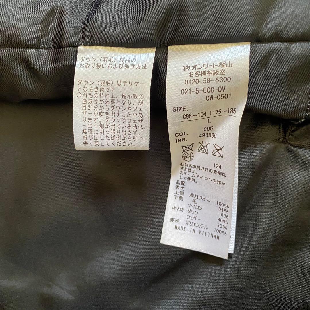 美品！J.PRESS スタンドカラーコート ライナー付 (ダウン) L 黒