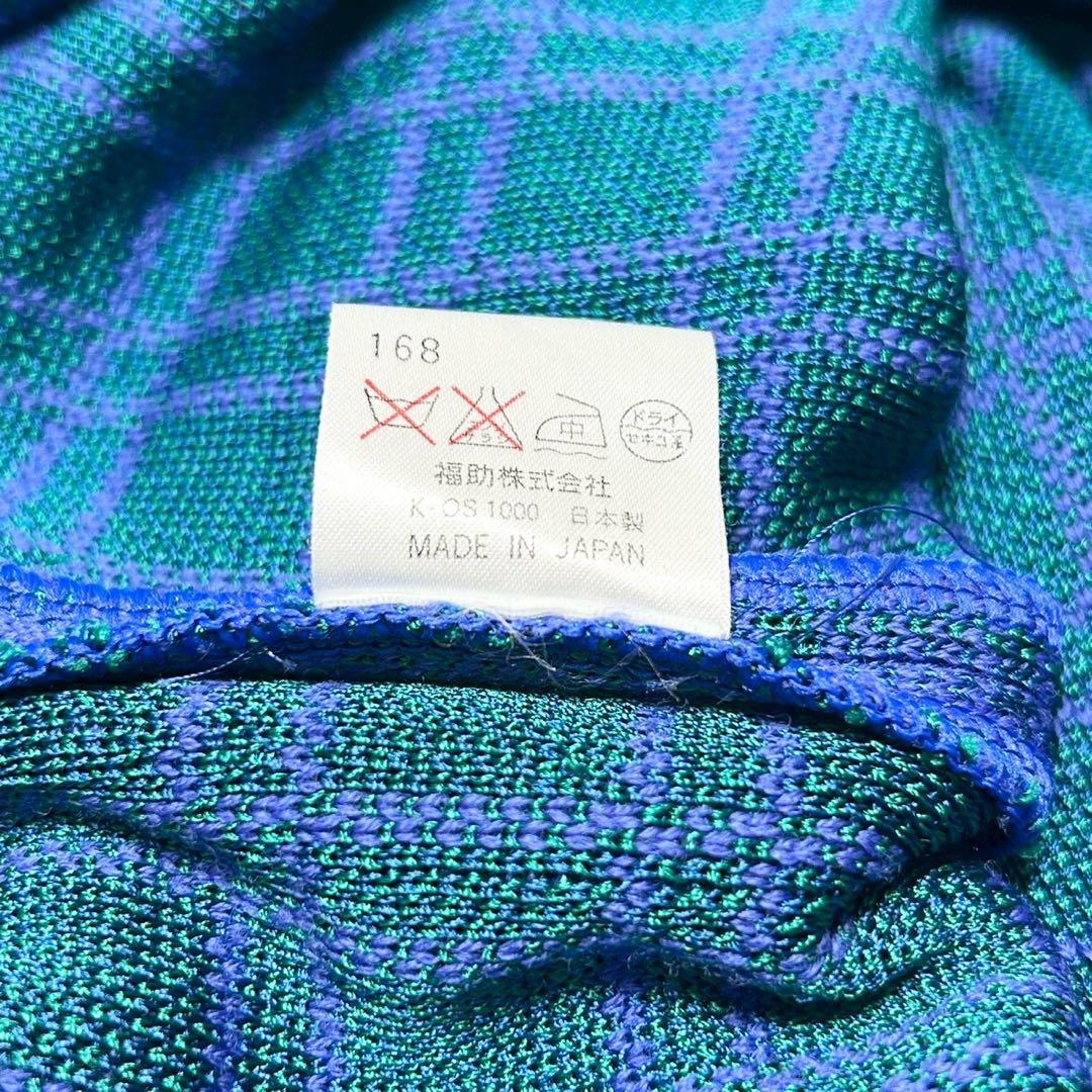 ★美品★イヴサンローラン　ニットワンピース　金ボタン　カサンドラロゴ　チェック