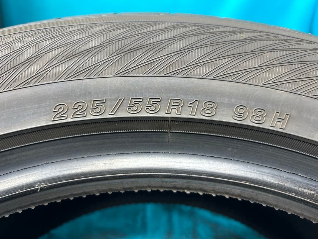 新車外し2025年製225/55R18バリ山！中古タイヤ4本セット