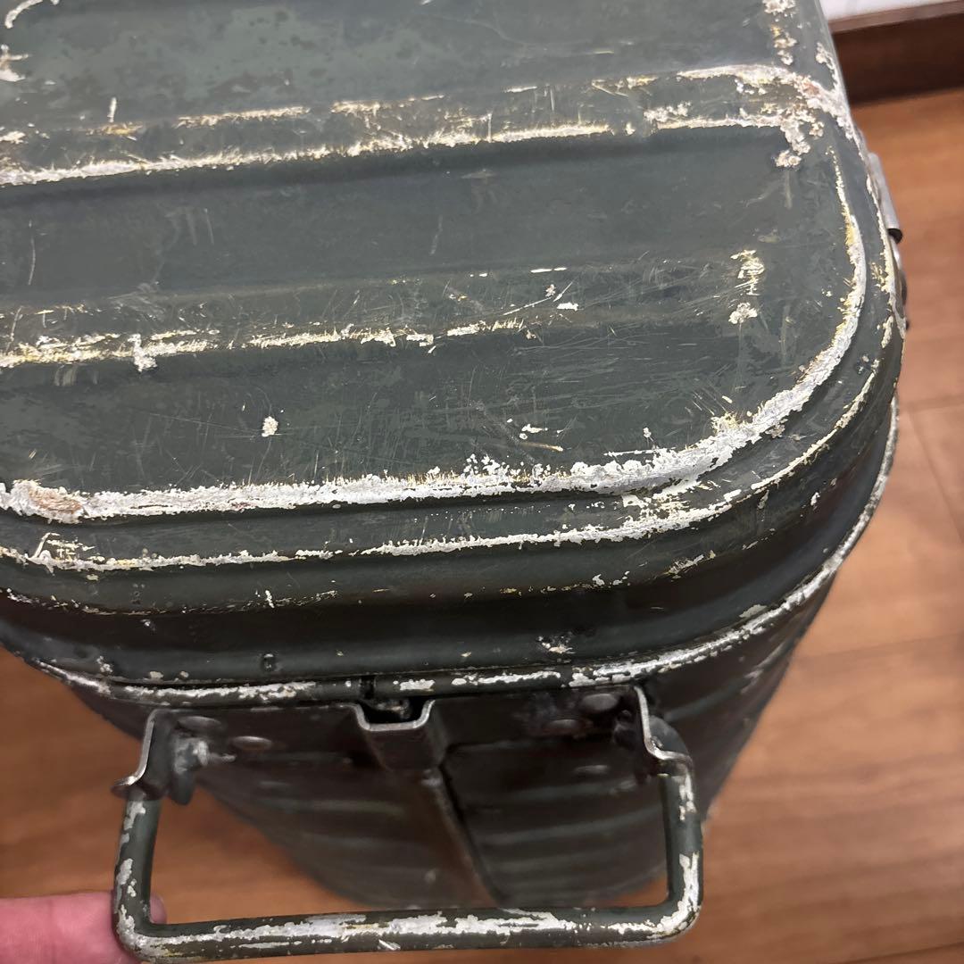 80s 米軍　実物　フードコンテナ ODグリーン 送料無料　①