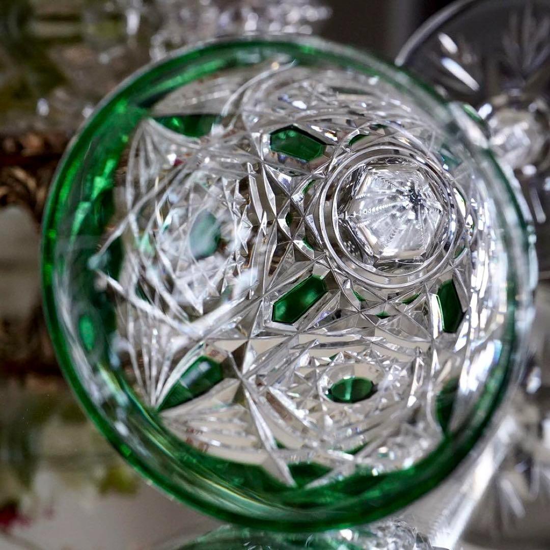 極希少美品オールドバカラBACCARATラグニー★グリーン レーマーワイングラス