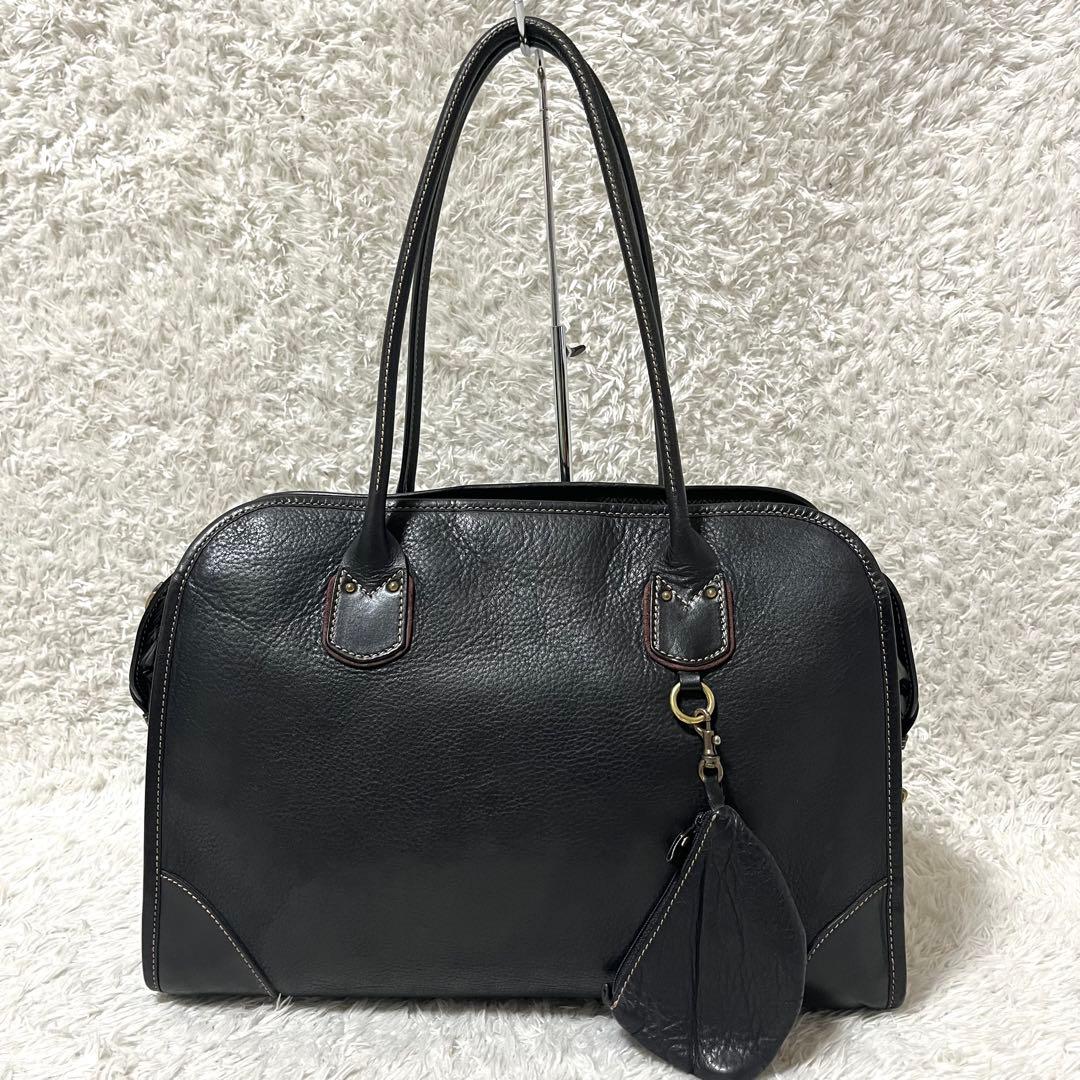 ✨希少✨ ソメスサドル トートバッグ ステッチ オールレザー 黒