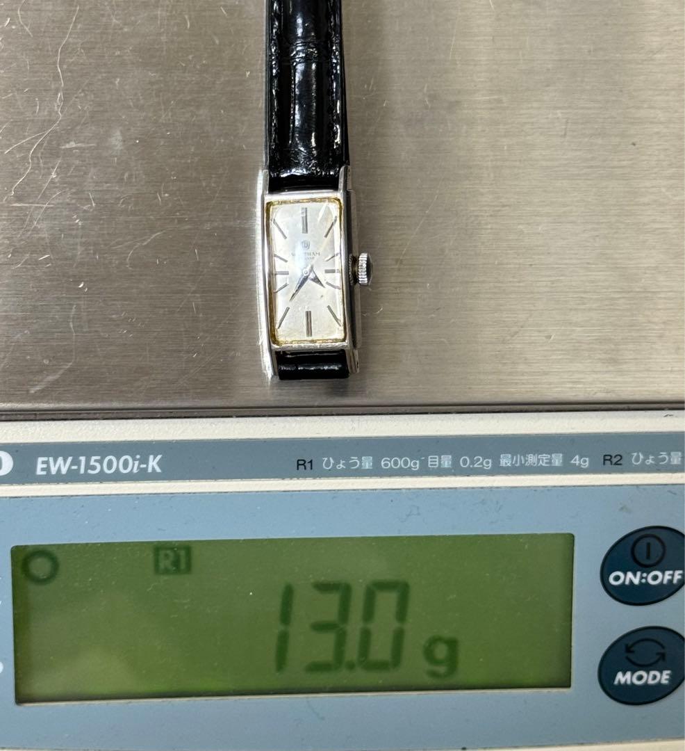 WALTHAM ウォルサム 手巻き プラチナ腕時計 レクタンギュラーケース