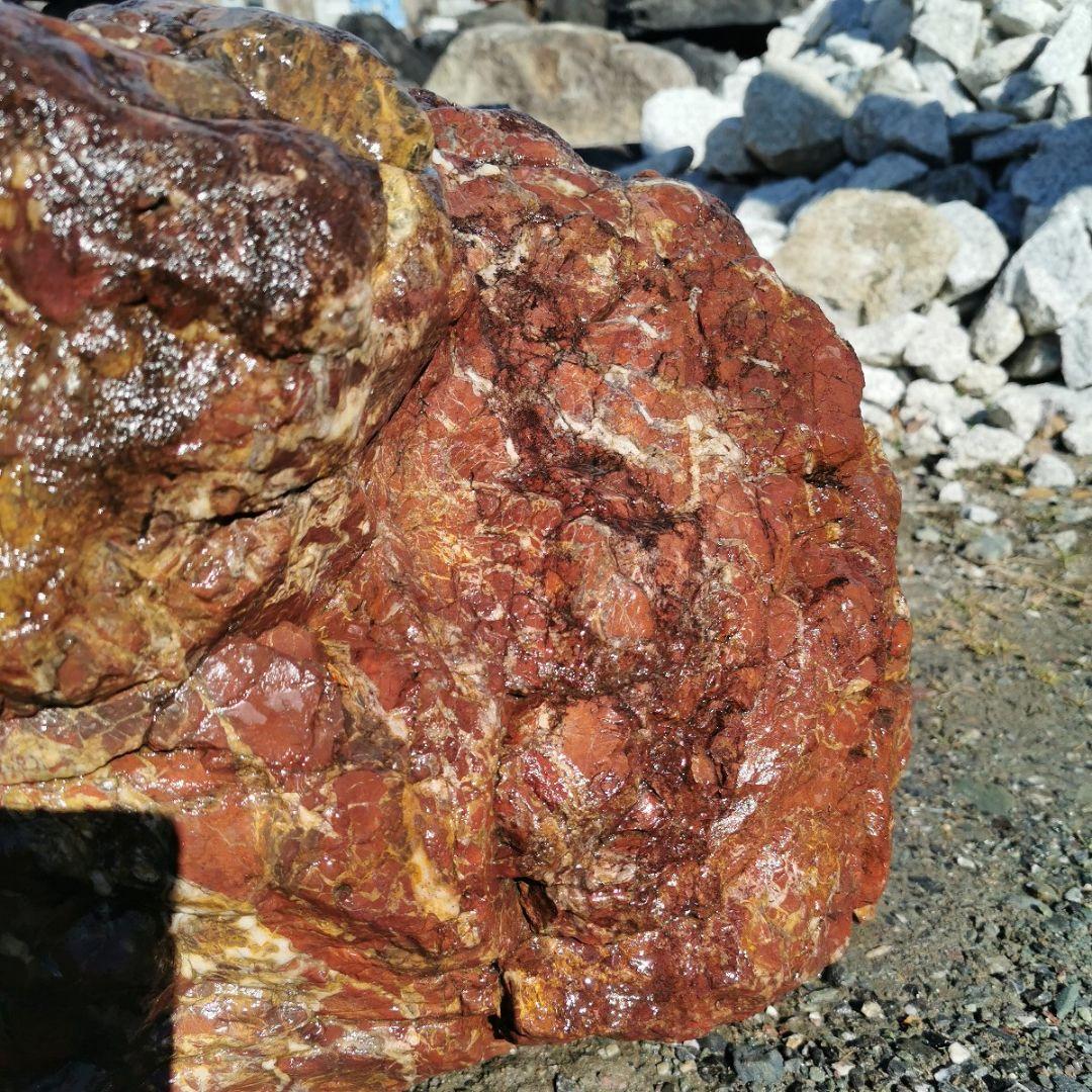 紅加茂石　117キロ　庭石　石　鑑賞石　庭　ガーデニング　置物　オブジェ