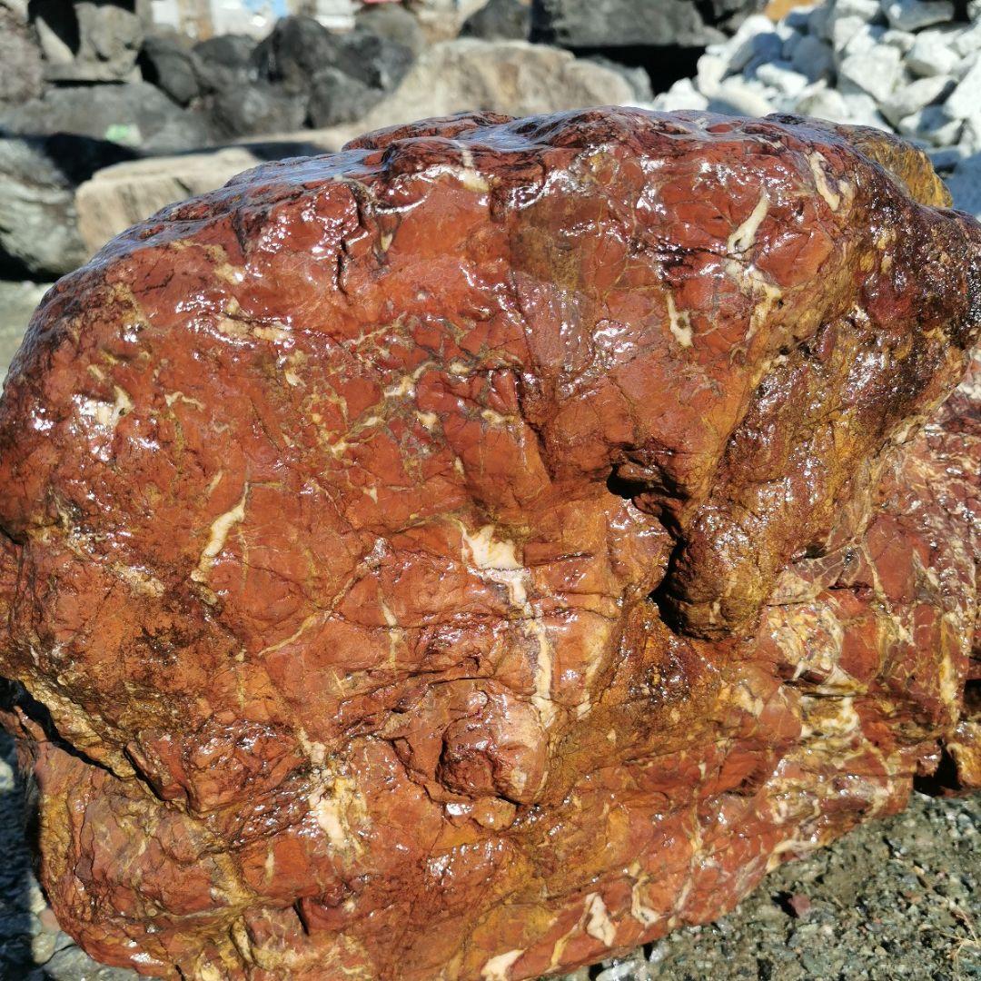 紅加茂石　117キロ　庭石　石　鑑賞石　庭　ガーデニング　置物　オブジェ