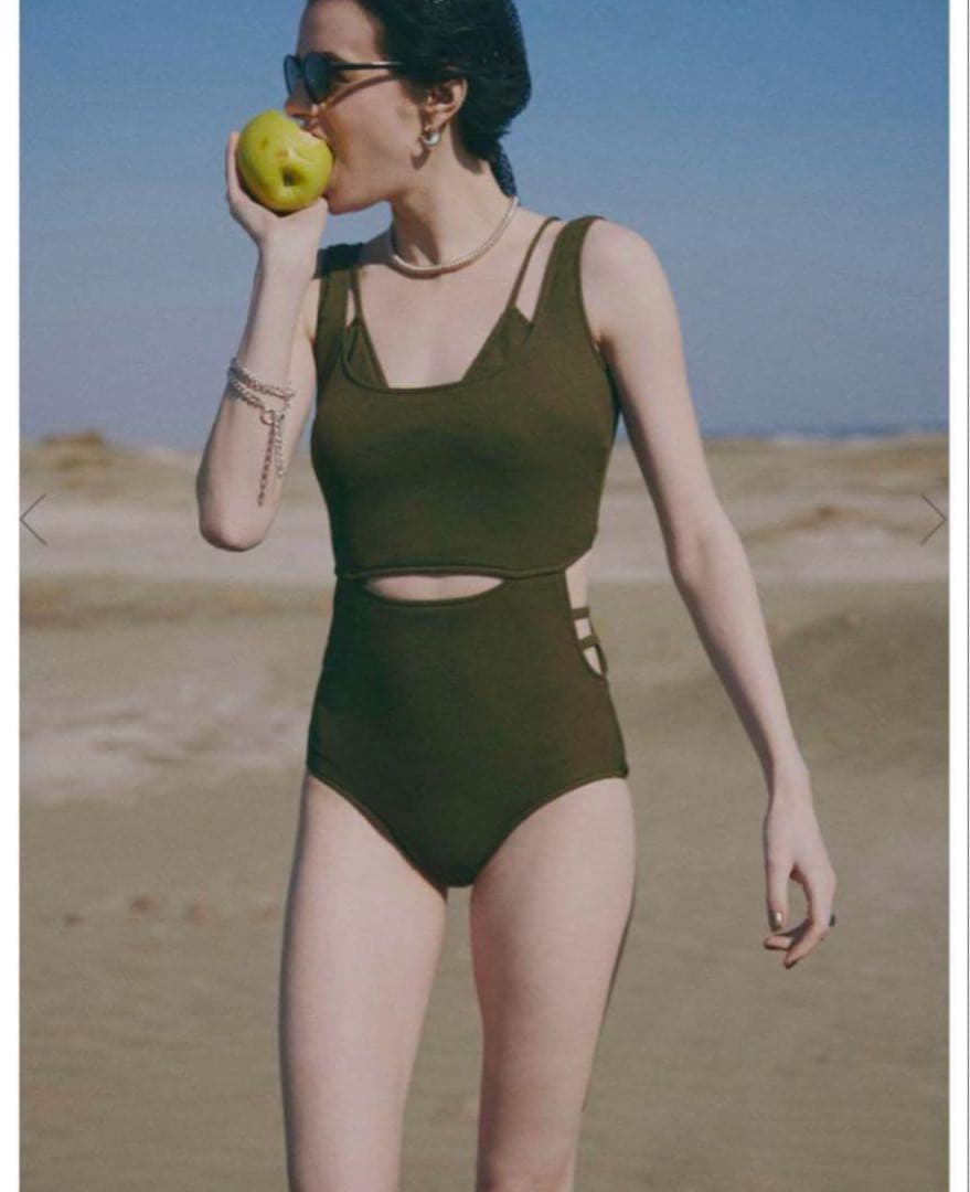 Ameri VINTAGE HOLEONEPIECE SWIMWEAR Mサイズ