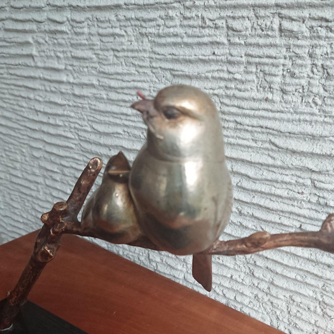 枝に２羽の鳥 アールデコ ブロンズ彫刻 アンドレ ヴィンセント ベクレル