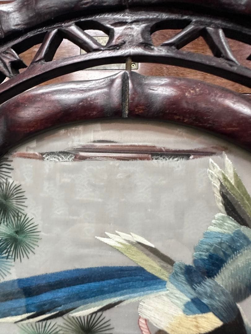 中国，苏绣，置物，鳥の刺繍，両面刺繍 、高級刺繍